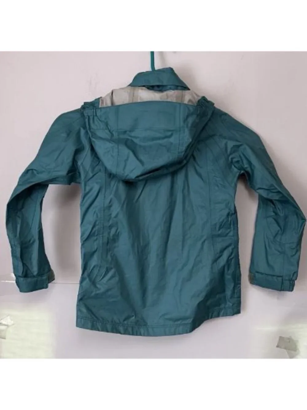 REI Youth Teal Rain Jacket Girls XXS 4/5 READ